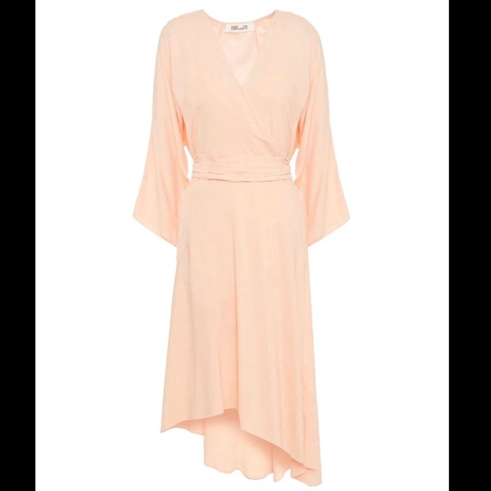 Diane Von Furstenberg Eloise Wrap-Effect Crepe De Chine Dress